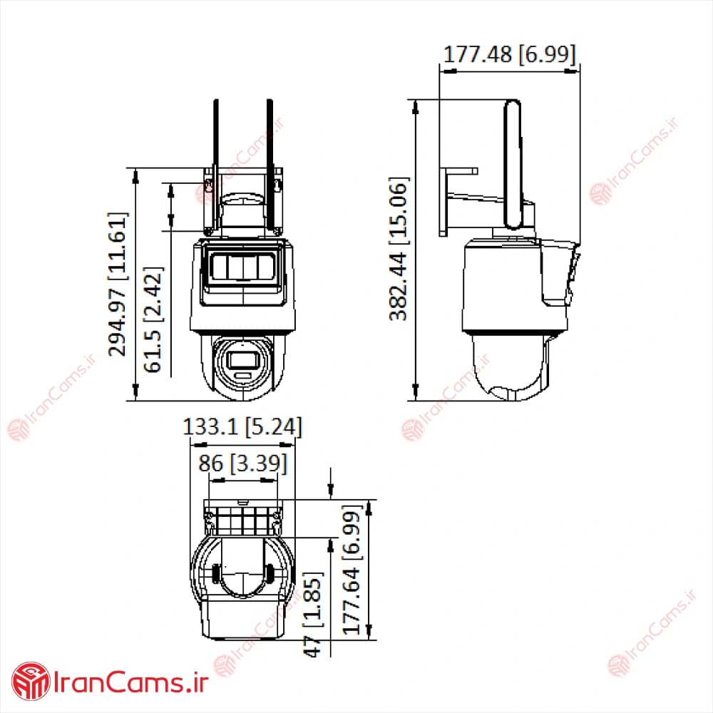 دوربین خورشیدی سیمکارتی چرخشی 4 مگاپیکسل هایک ویژن DS-2DE2C400IWG-K/4G/C05S10 — تصویر ۵