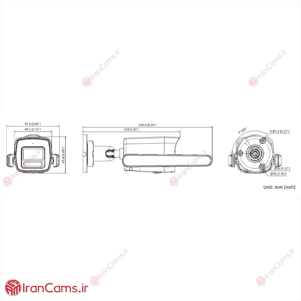 دوربین مداربسته سیم کارتی 4 مگاپیکسل هایک ویژن DS-2CD1043G2-LIDUF/4G/SL — تصویر ۵