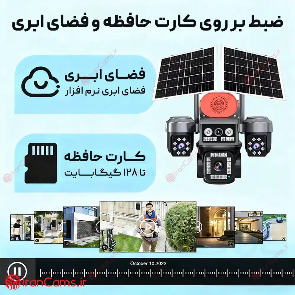 دوربین خورشیدی سیم کارتی 4 لنز 16 مگاپیکسل مدل TA14 — تصویر ۷