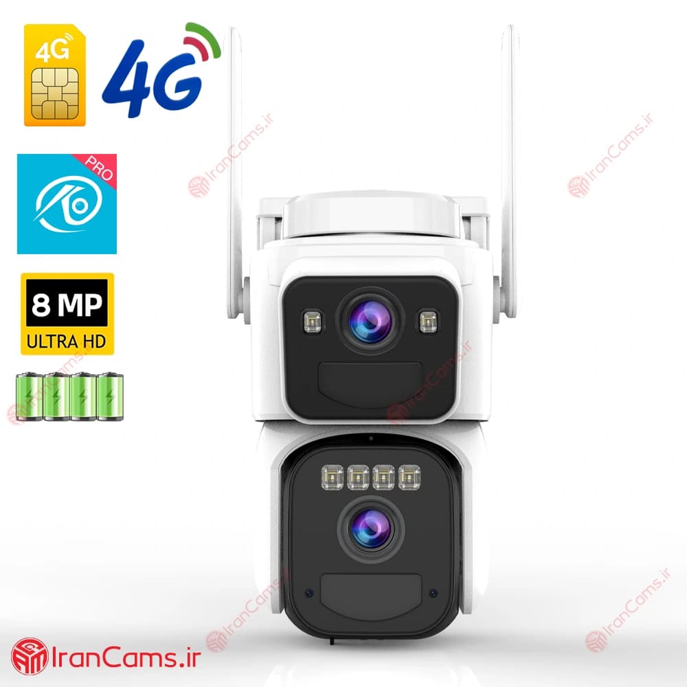 دوربین مداربسته شارژی سیم کارت خور 8 مگاپیکسل O-KAM PRO مدل DS22