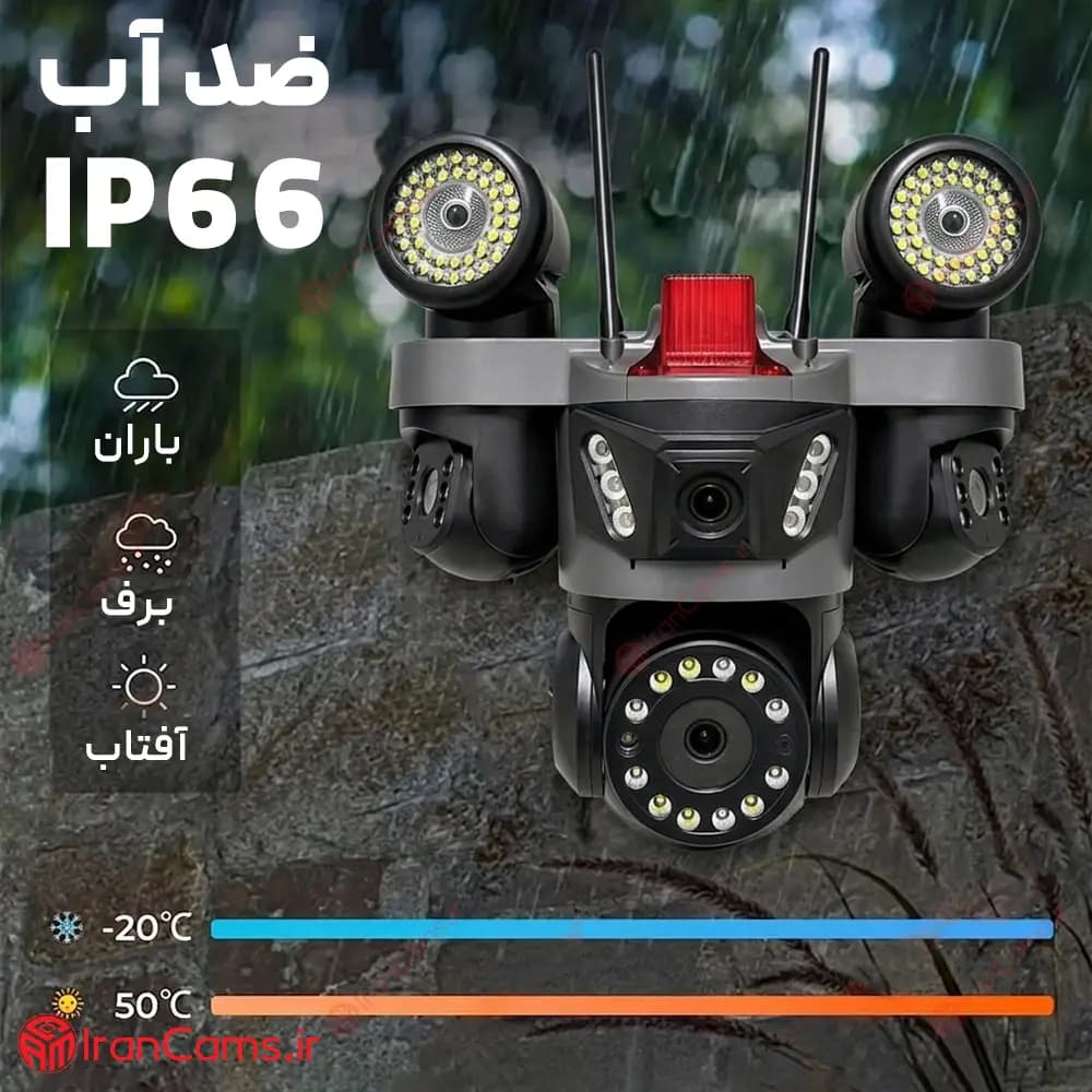 دوربین سیم کارتی 3 لنز 12 مگاپیکسل O-KAM PRO مدل AD-QQ881-WP — تصویر ۷