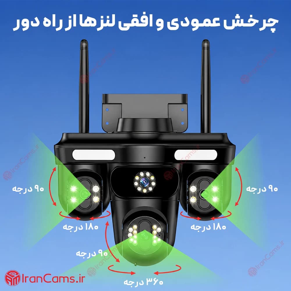 دوربین سیم کارتی 3 لنز 12 مگاپیکسل O-KAM PRO مدل AD-WQQ-871 — تصویر ۵