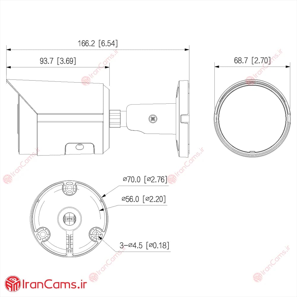 دوربین مداربسته IP بولت 4 مگاپیکسلی داهوا DH-IPC-HFW2449S-S-LED — تصویر ۵