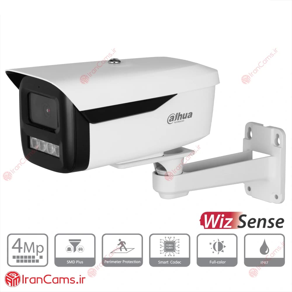دوربین مداربسته IP بولت 4 مگاپیکسلی داهوا DH-IPC-HFW2449M-AS-LED-B — تصویر ۲