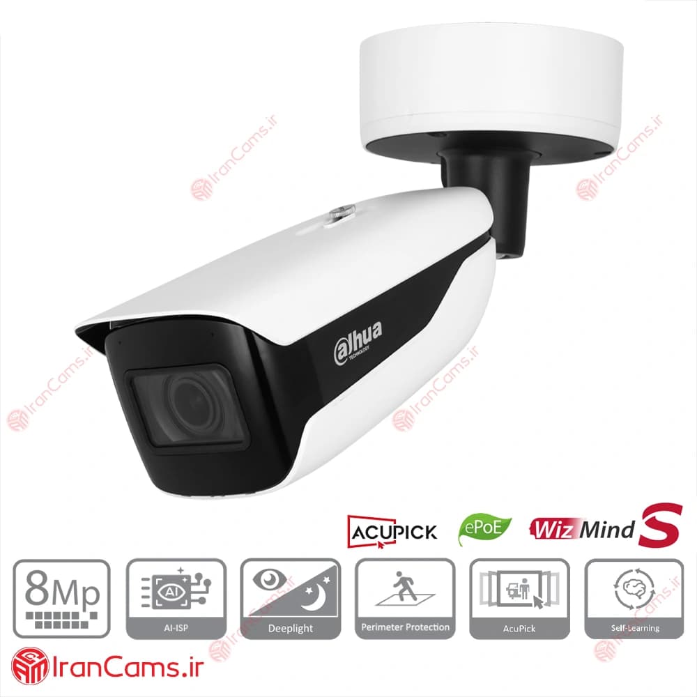 دوربین مداربسته IP بولت 8 مگاپیکسلی داهوا DH-IPC-HFW5842H-ZHE-S2 — تصویر ۲