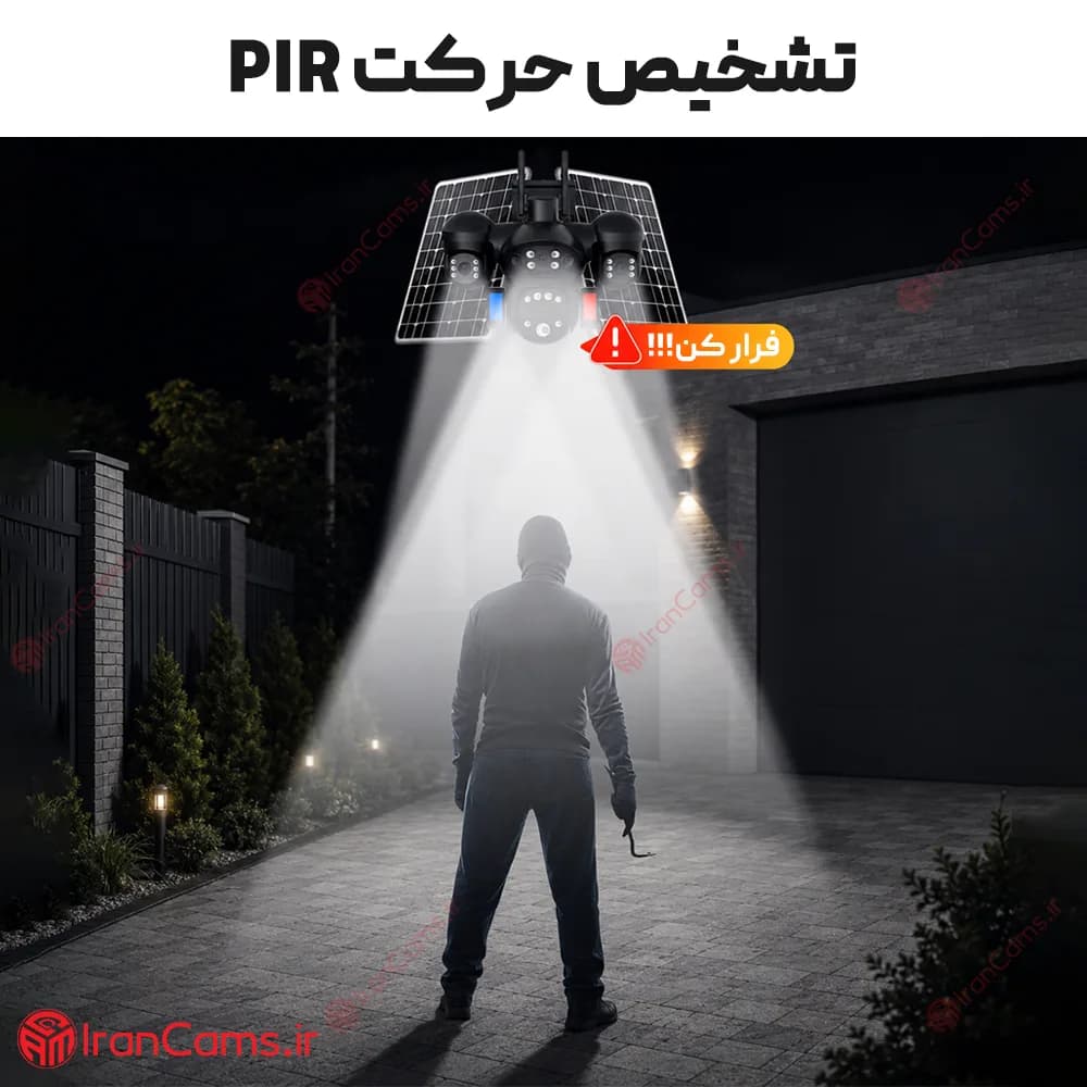 دوربین سیمکارتی خورشیدی چهار لنز 16 مگاپیکسل HiEasy مدل S7 — تصویر ۷