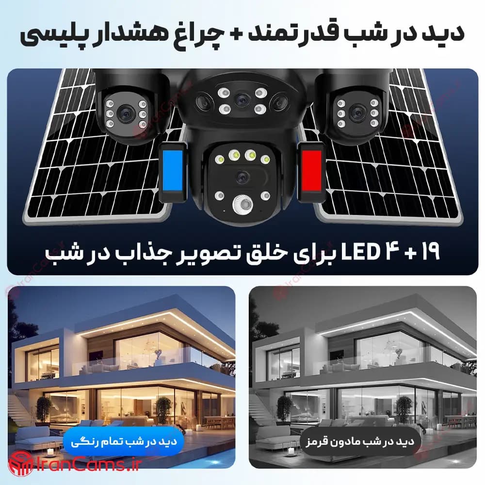 دوربین سیمکارتی خورشیدی چهار لنز 16 مگاپیکسل HiEasy مدل S7 — تصویر ۴