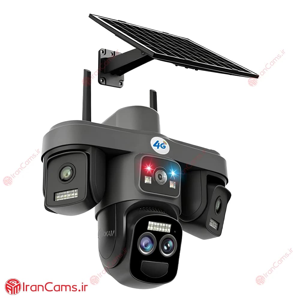 دوربین سیمکارتی خورشیدی سه لنز 12 مگاپیکسل زوم دار O-KAM PRO مدل TZ8 — تصویر ۲