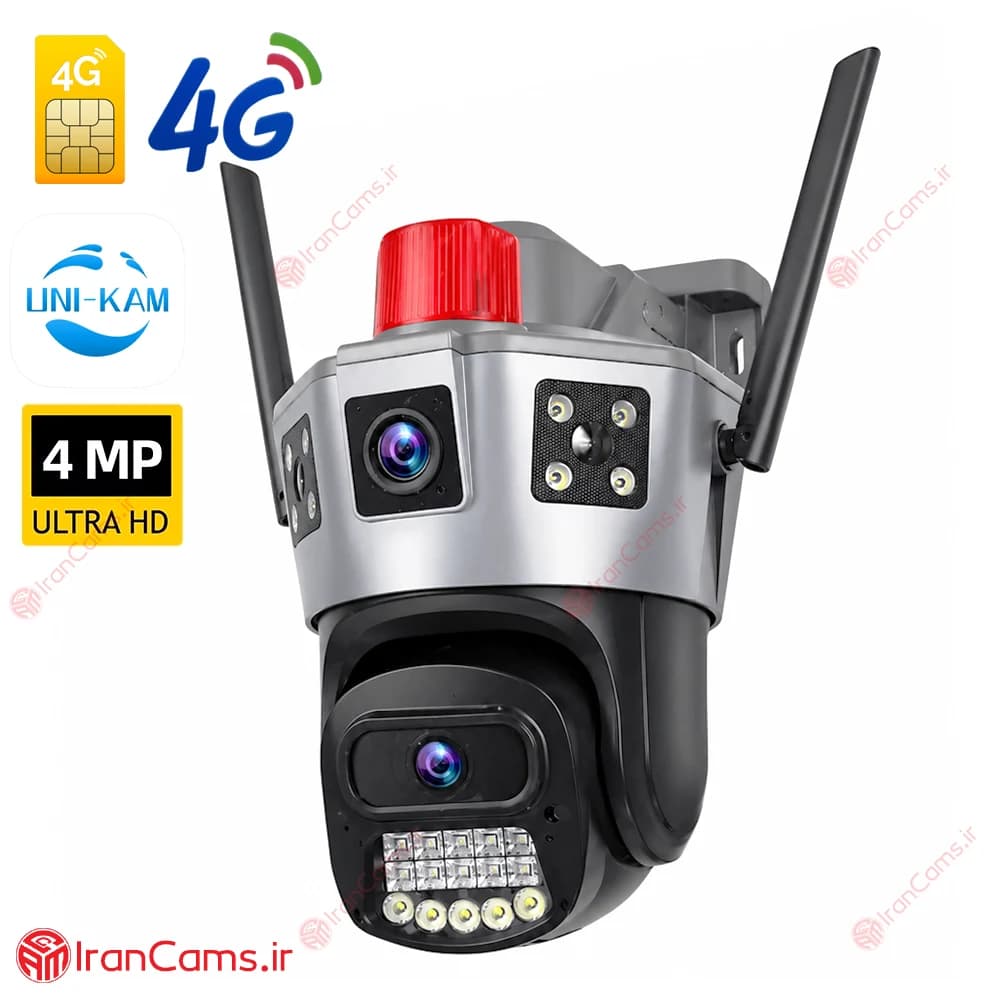 دوربین سیم کارتی دو لنز 4 مگاپیکسل سرور داخلی مدل SD39