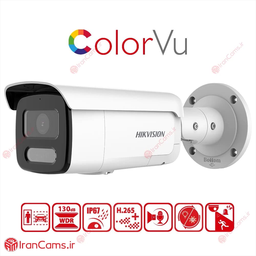 دوربین مداربسته IP بولت 6 مگاپیکسل هایک ویژن DS-2CD2T67G2H-LISU/SL — تصویر ۲