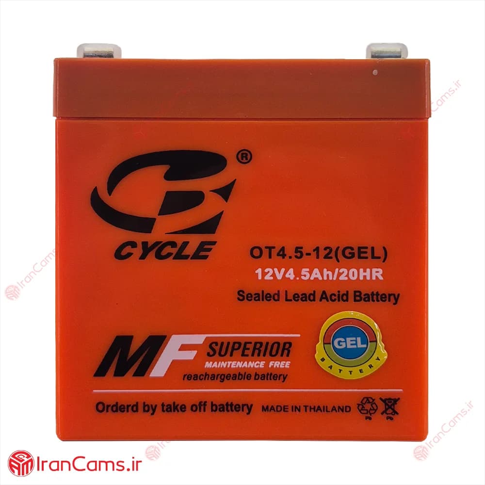 باتری 4.5 آمپر سایکل OT4.5-12 (GEL) مناسب دزدگیر و UPS