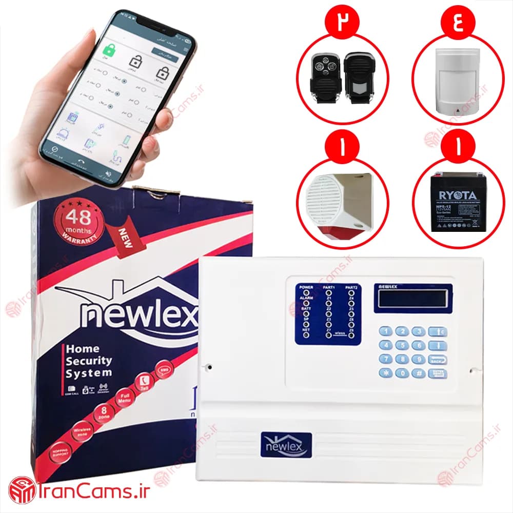 پکیج دزدگیر نیولکس NX3 مدل NC40