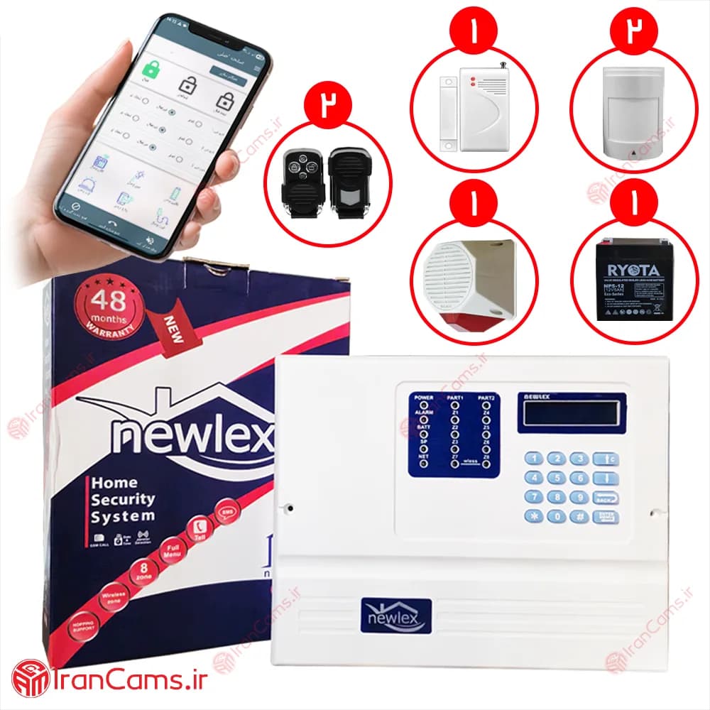 پکیج دزدگیر نیولکس NX3 مدل NC21