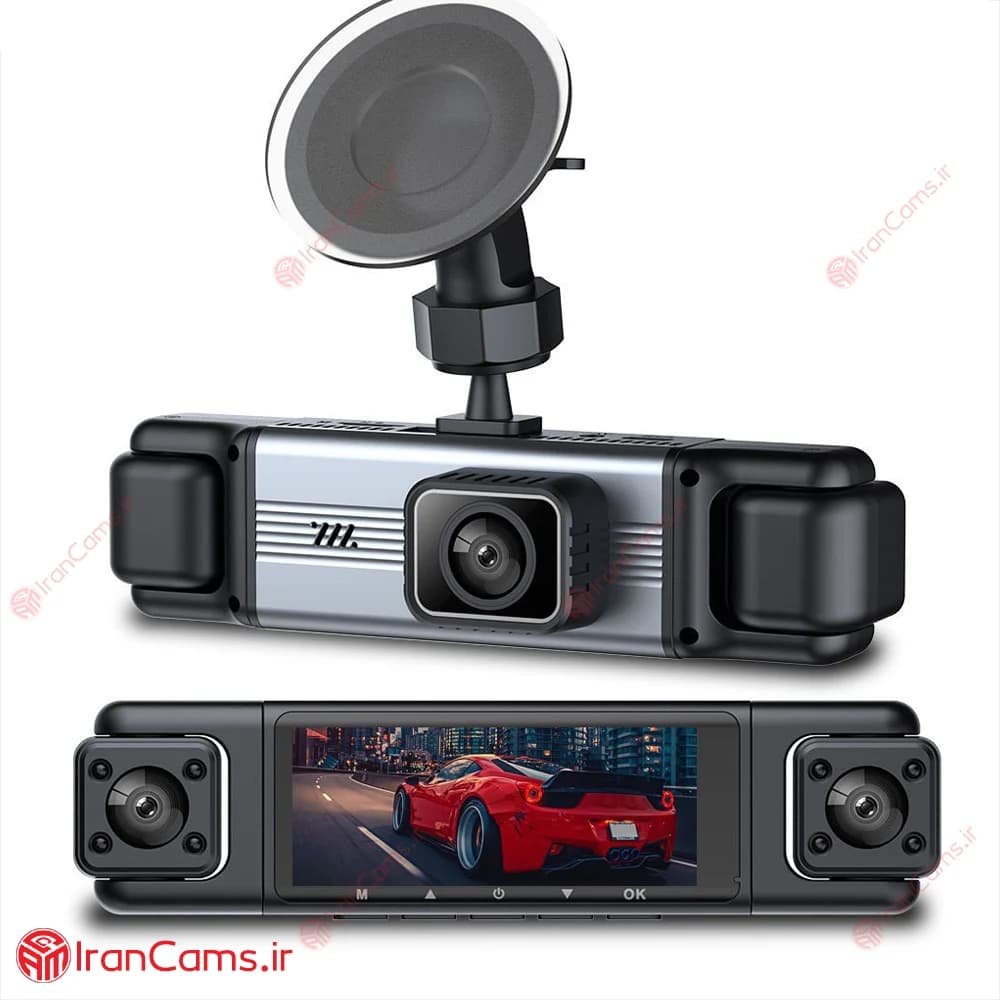 دوربین ثبت وقایع خودرو 360 درجه 4 لنز مانیتوردار مدل 4K-SA