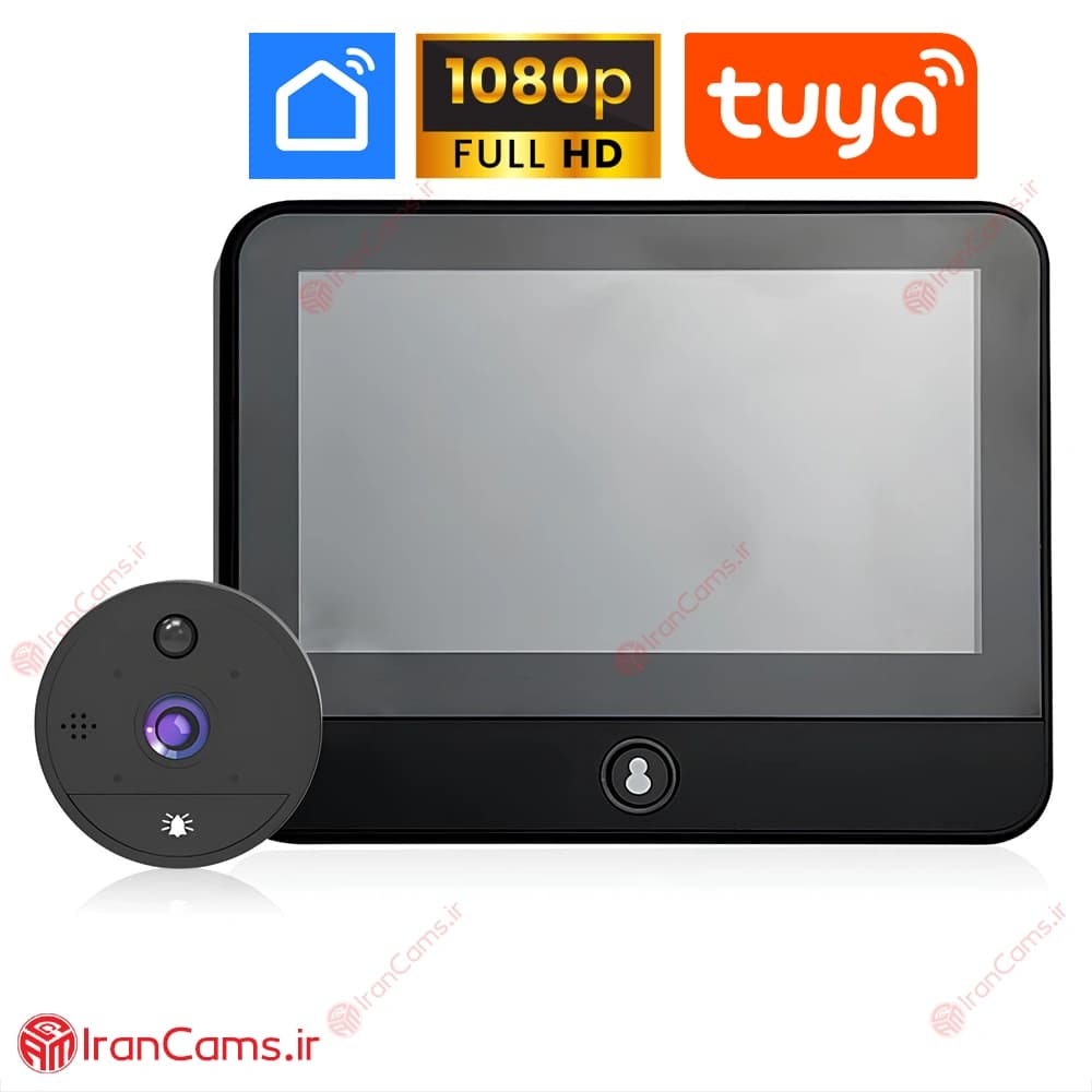دوربین چشمی درب دیجیتال مانیتور دار TUYA S32