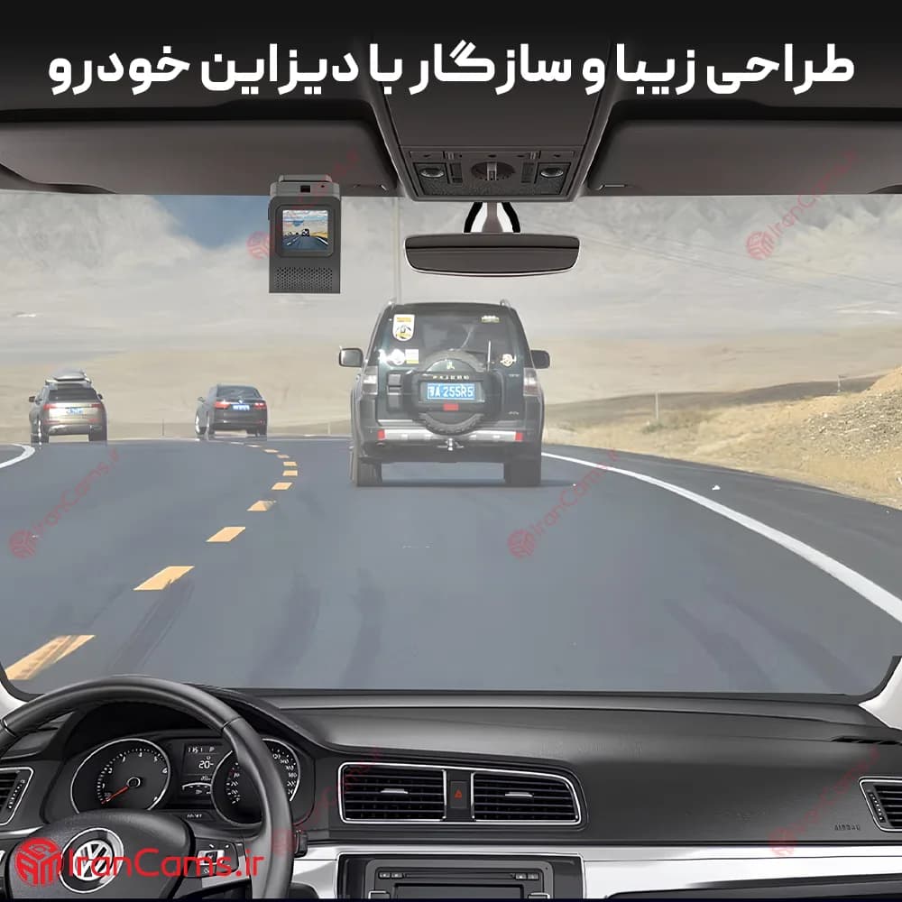 دوربین ثبت وقایع خودرو سیم کارتی 2 لنز مدل K19 — تصویر ۷