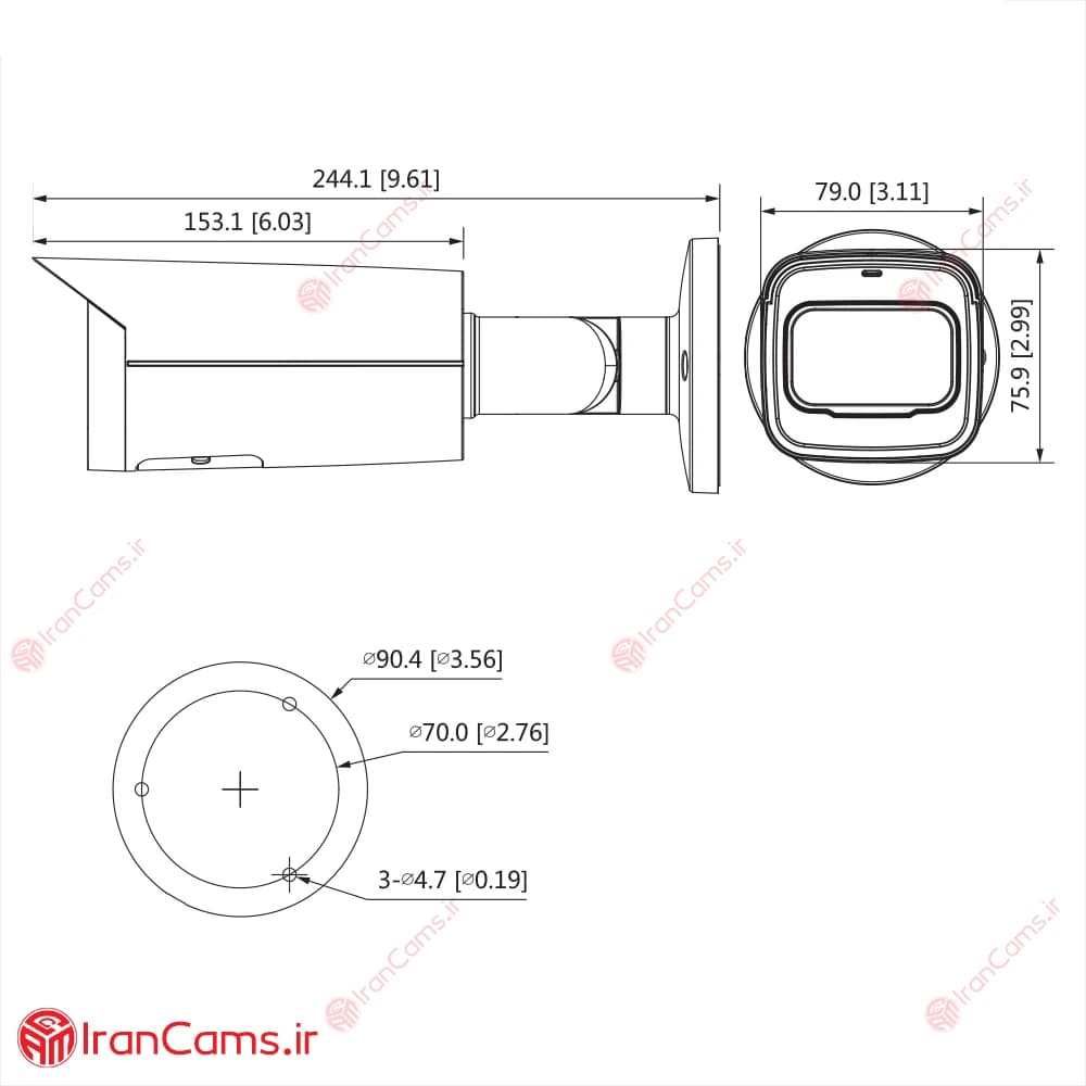دوربین مداربسته IP بولت 4 مگاپیکسلی داهوا DH-IPC-HFW3441T-ZS — تصویر ۷