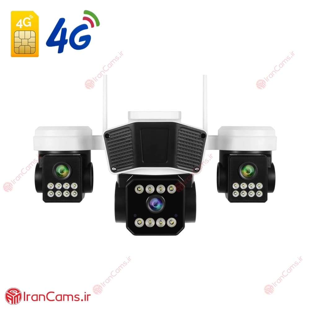 دوربین بی سیم سیمکارتی سه لنز 12 مگاپیکسل O-KAM Pro مدل L1-4G