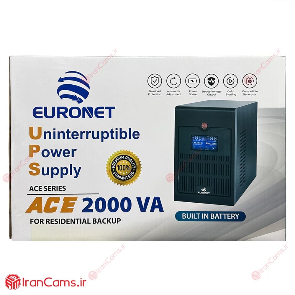 دستگاه UPS یورونت 2KVA مدل Euronet ACE2000VA — تصویر ۶