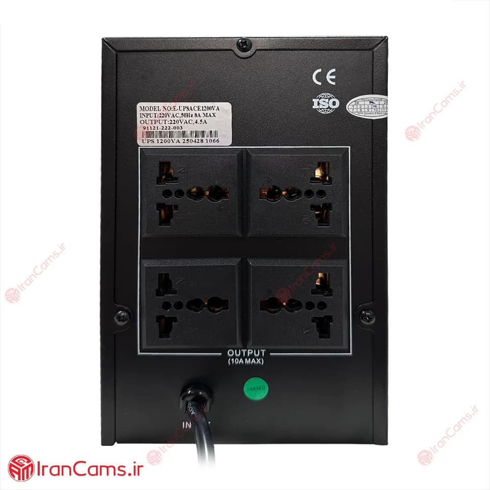 دستگاه UPS یورونت 1.2KVA مدل Euronet ACE1200VA — تصویر ۵