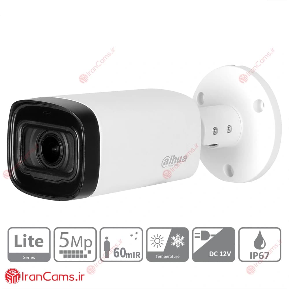 دوربین مداربسته بولت 5 مگاپیکسلی داهوا DH-HAC-HFW1500R-Z-IRE6 — تصویر ۲