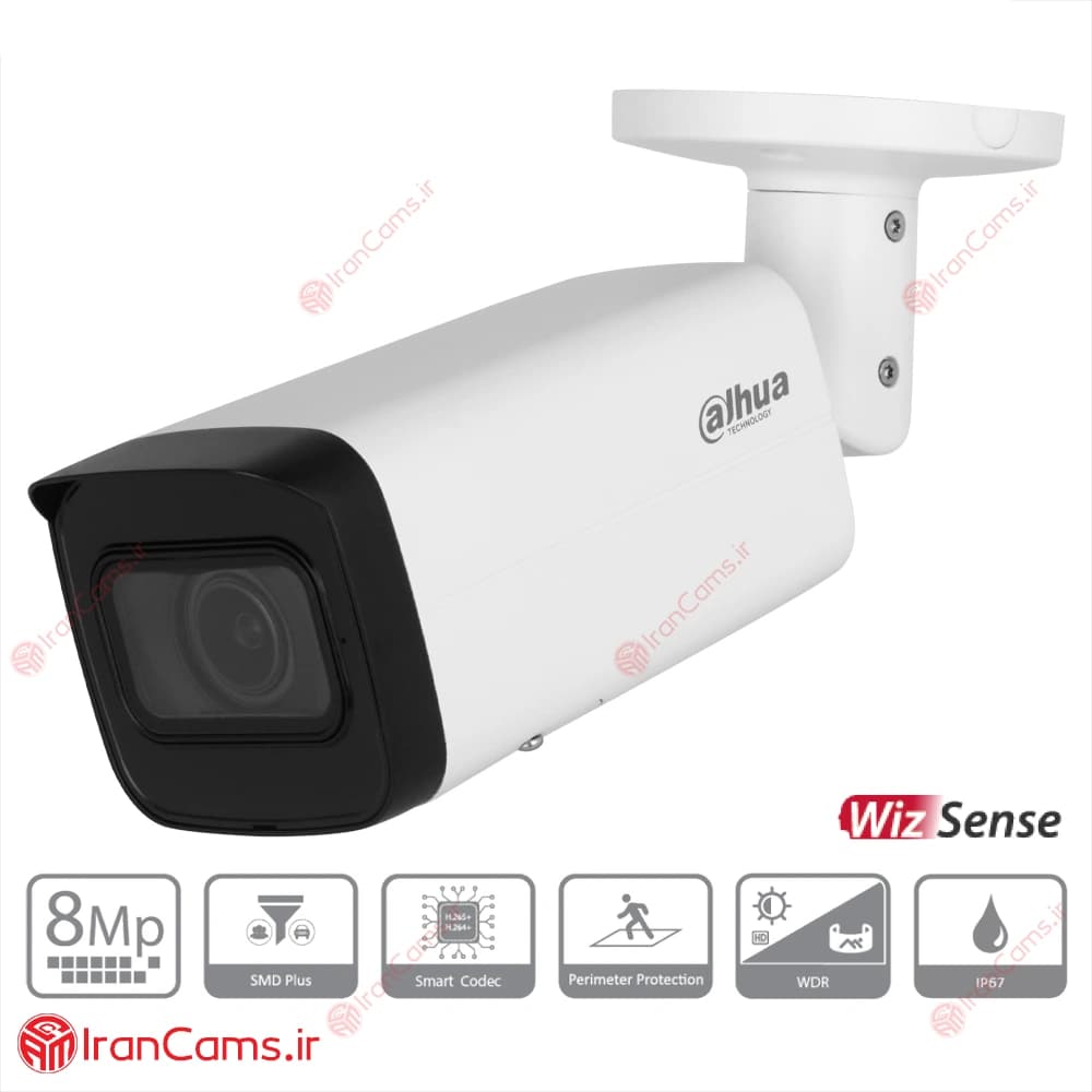 دوربین مداربسته IP بولت 8 مگاپیکسلی داهوا DH-IPC-HFW2841TP-ZAS — تصویر ۲