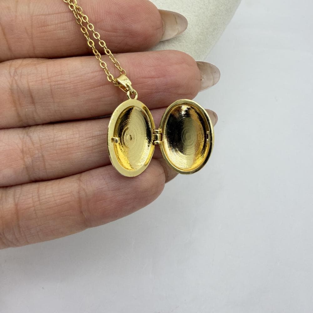گردنبند لاکت مینا کاری کد 28951 — تصویر ۳