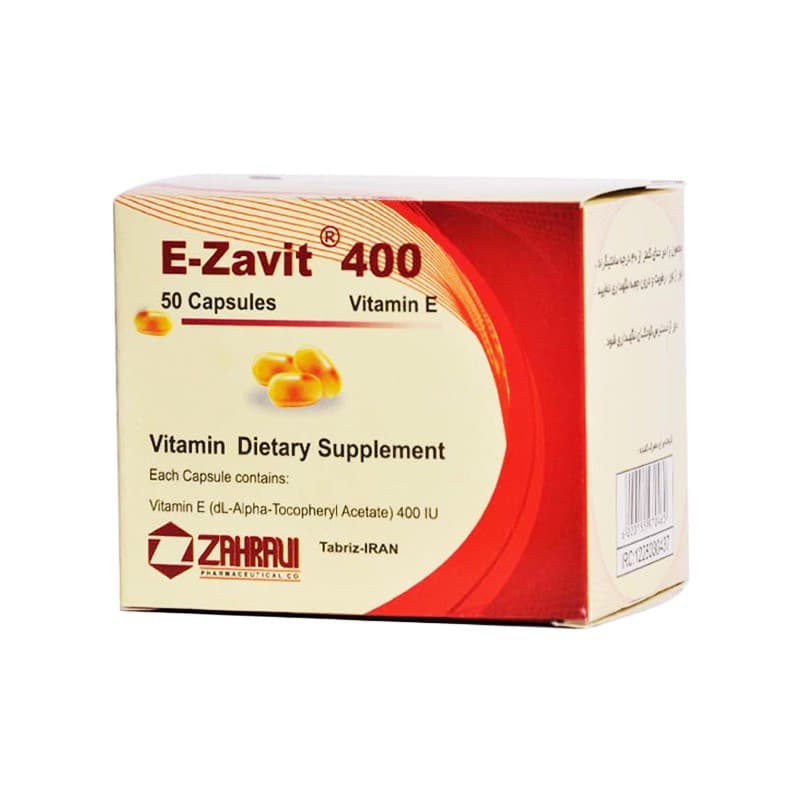 کپسول ای زاویت 400 زهراوی بسته 50 عددی — تصویر ۲