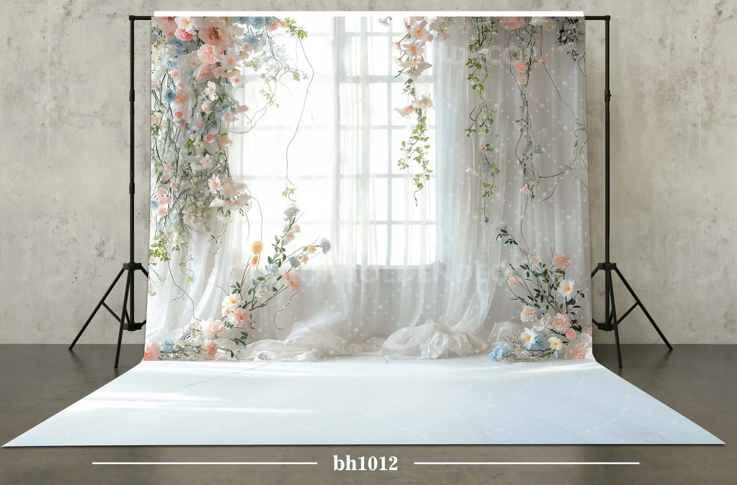 بکدراپ پارچه ای طرح بهار کد bh1012