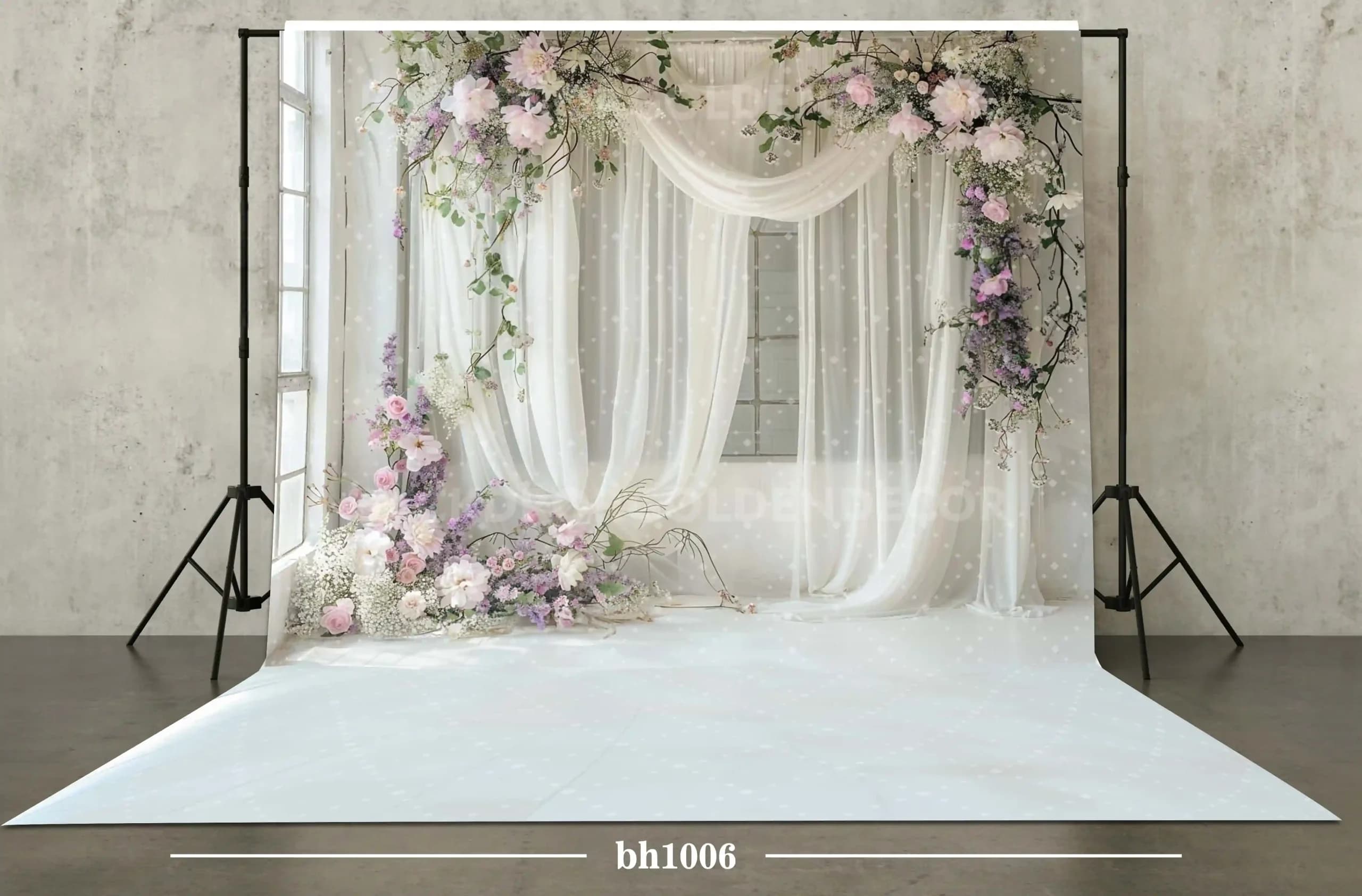 بکدراپ پارچه ای طرح بهار کد bh1006