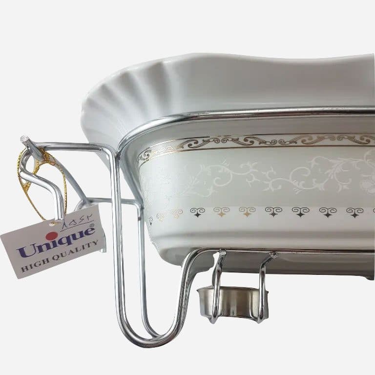 سوفله خوری چینی مستطیل متوسط یونیک کد 8562 — تصویر ۵