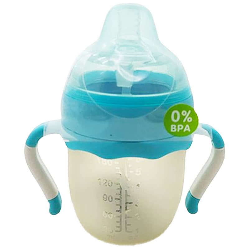شیشه شیر سلیکونی دسته دار 0+ ماه چیوکو Chioco