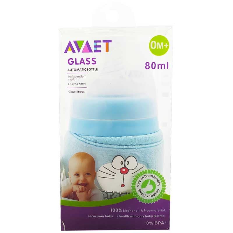 شیشه شیر پیرکس محافظ دار 80 میل اویت AVAET — تصویر ۲