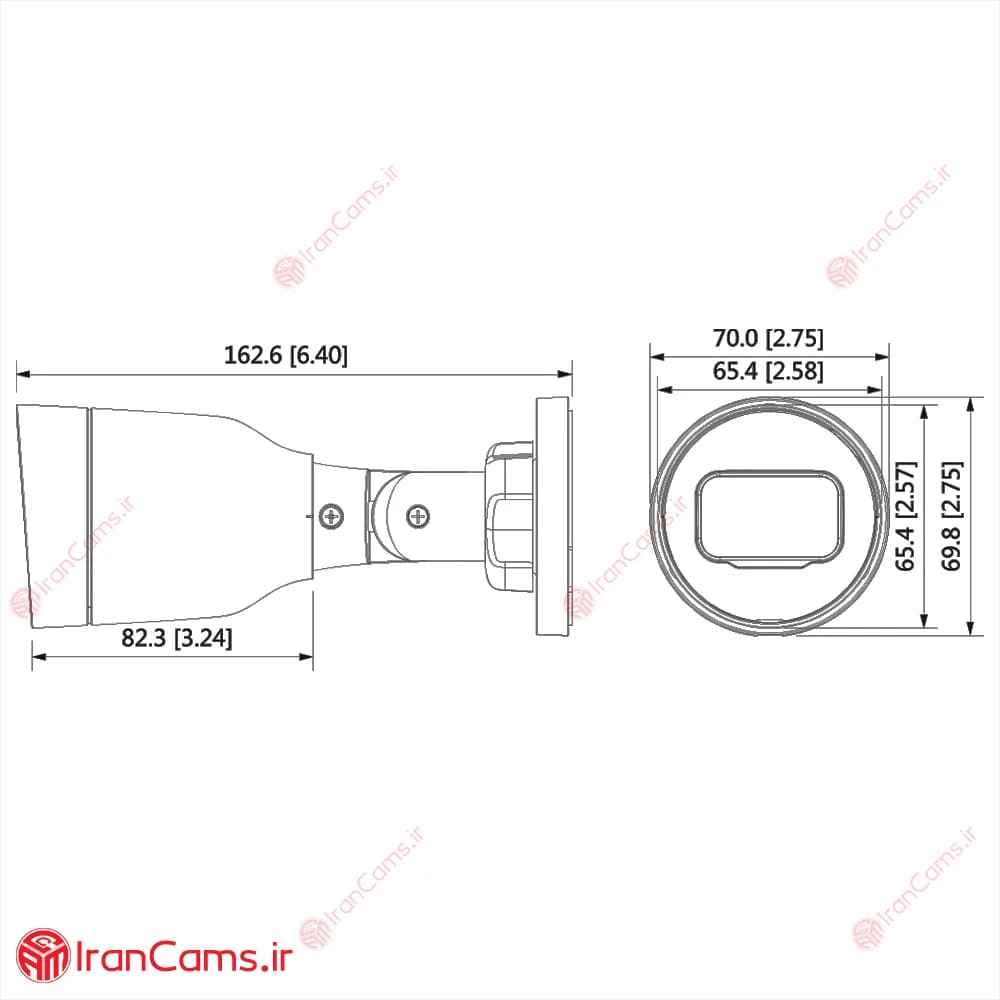 دوربین مداربسته IP بولت 4 مگاپیکسلی داهوا DH-IPC-HFW1439S1P-A-LED — تصویر ۴