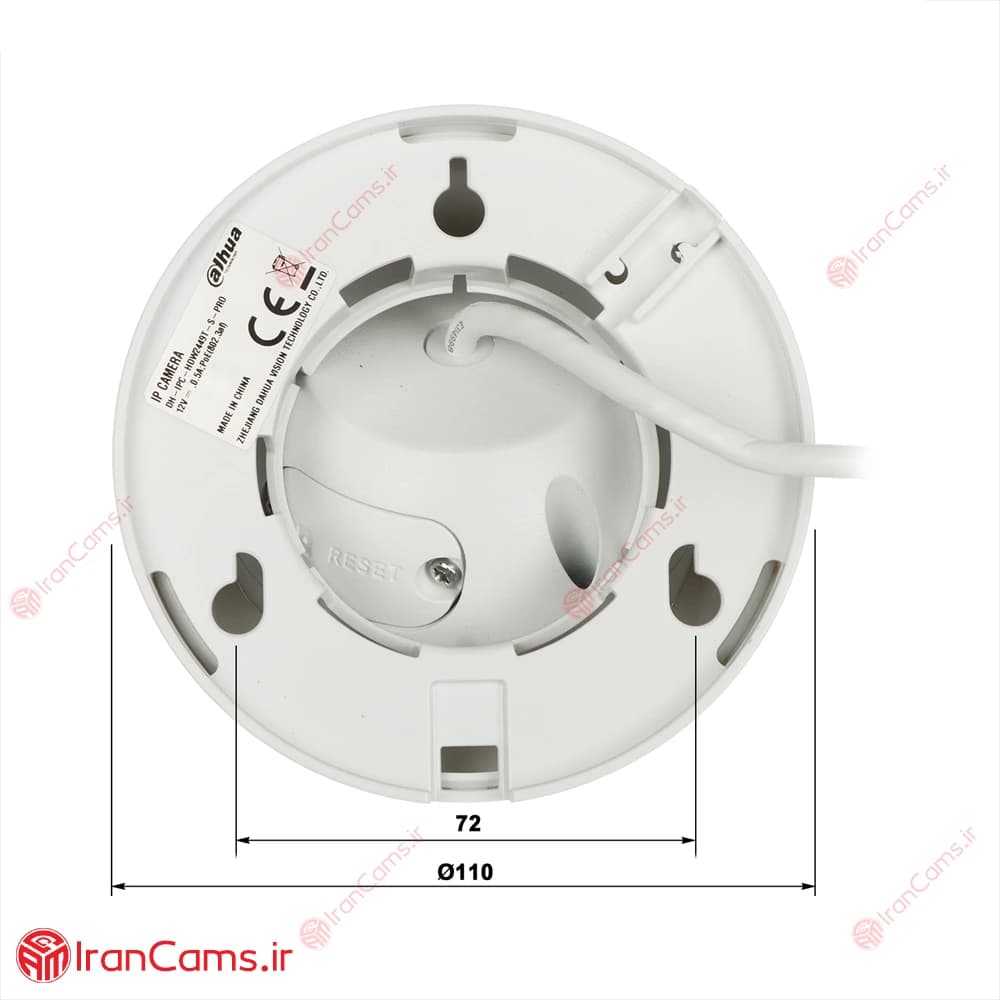 دوربین مداربسته IP دام 4 مگاپیکسلی داهوا DH-IPC-HDW2449T-S-PRO — تصویر ۸