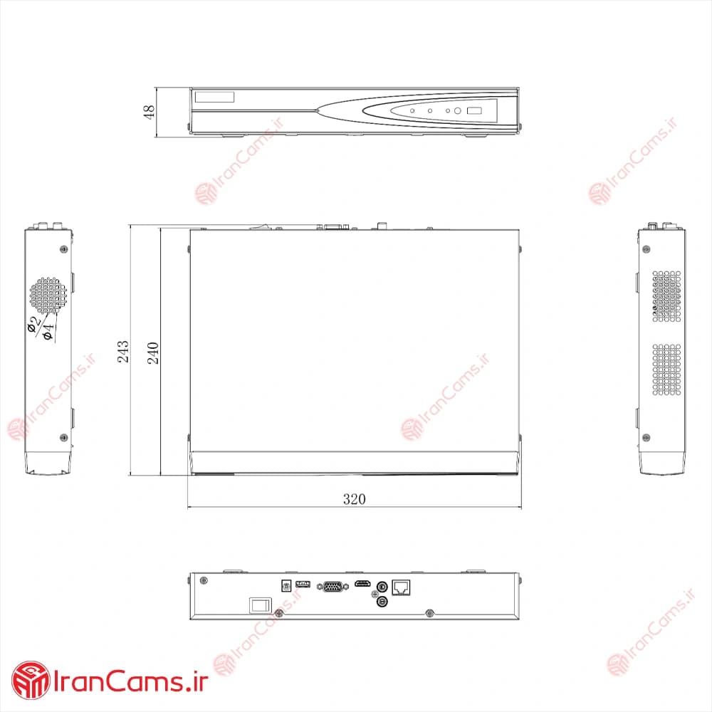 دستگاه NVR هایک ویژن 4 کانال DS-7604NI-K1(D) — تصویر ۸