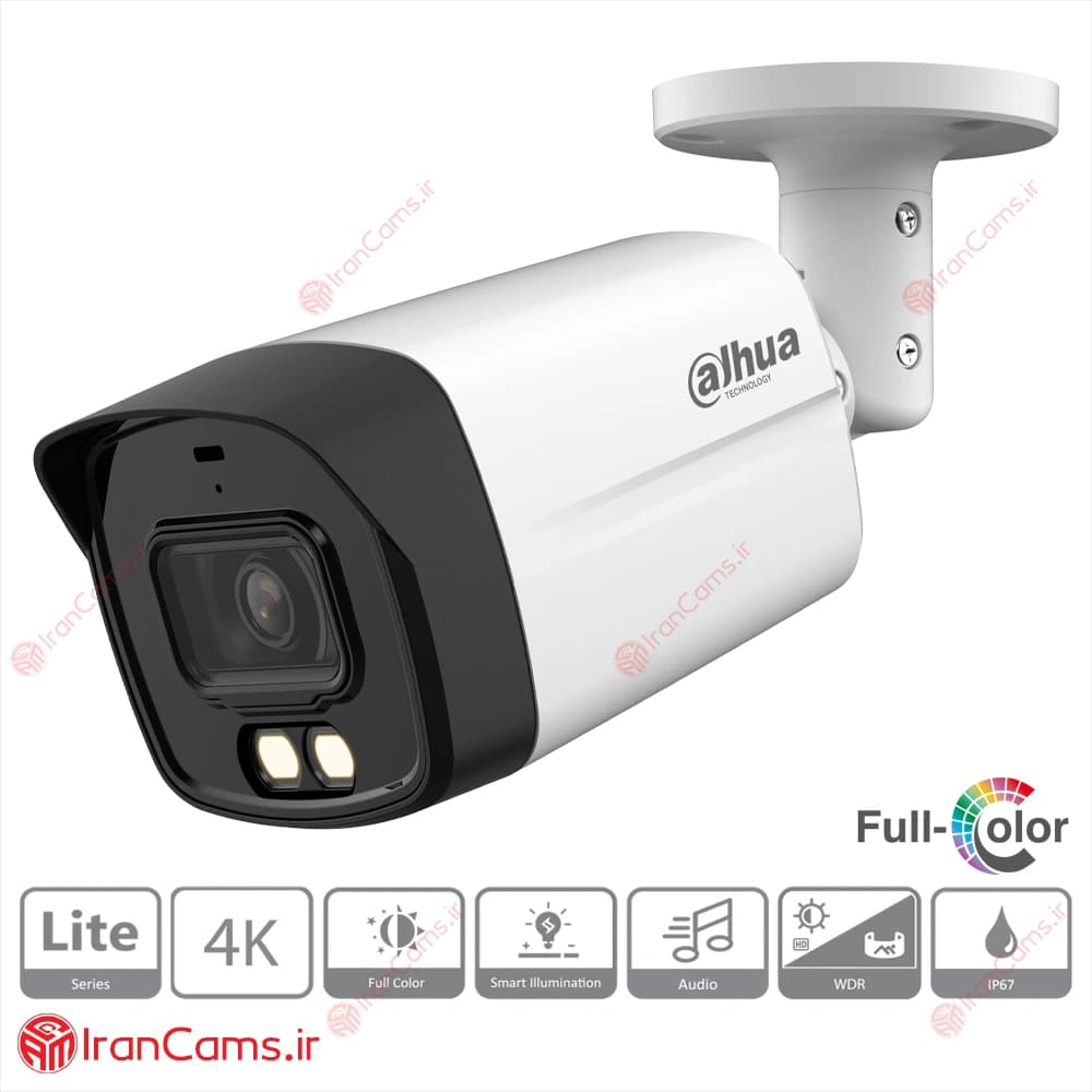 دوربین مداربسته بولت 8 مگاپیکسلی داهوا DH-HAC-HFW1809TLMP-A-LED — تصویر ۲