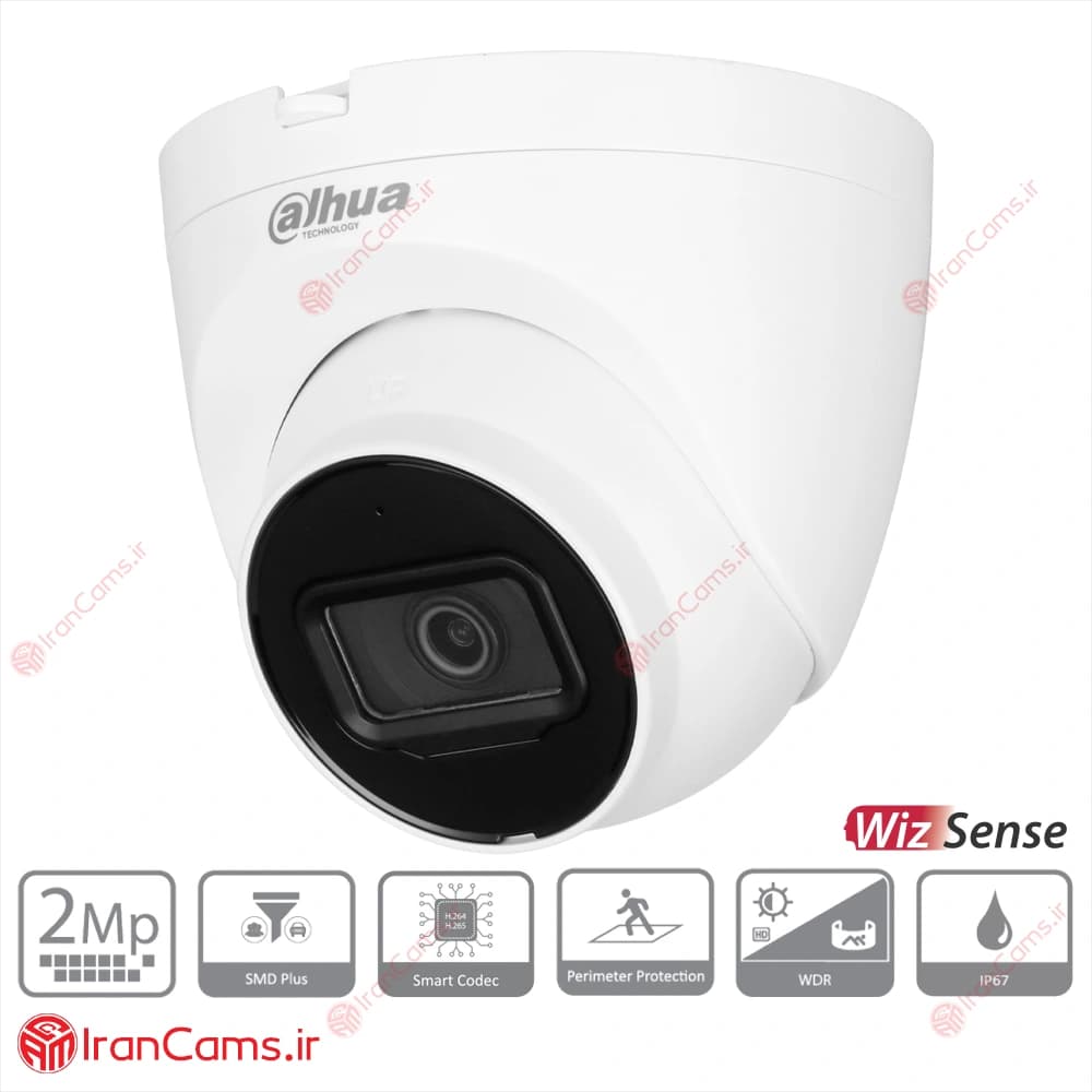 دوربین مداربسته IP دام 2 مگاپیکسلی داهوا DH-IPC-HDW2241TP-S — تصویر ۲