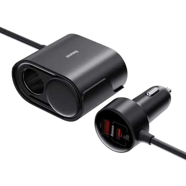 شارژر فندکی 4 پورت فست شارژ خودرو 30 وات بیسوس مدل Baseus BS-CG010 — تصویر ۲