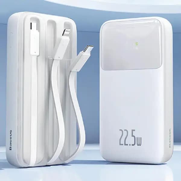 پاوربانک 10000 هزار 22.5 وات با کابل متصل بیسوس مدل Baseus PPMD2-20 — تصویر ۴