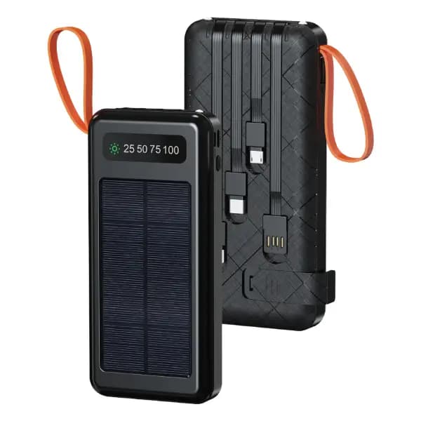 پاوربانک خورشیدی 10000 هزار پرودو مدل Porodo Piano Solar PDPBB306BK
