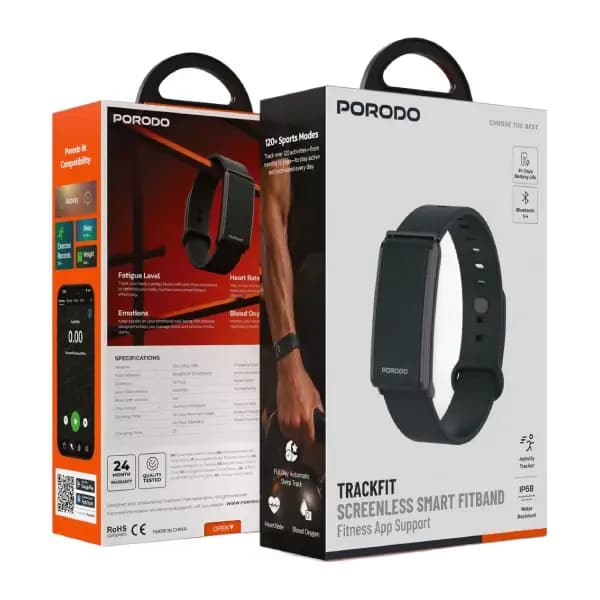 دستبند هوشمند تناسب اندام پرودو مدل Porodo Trackfit PDSB1062 — تصویر ۷