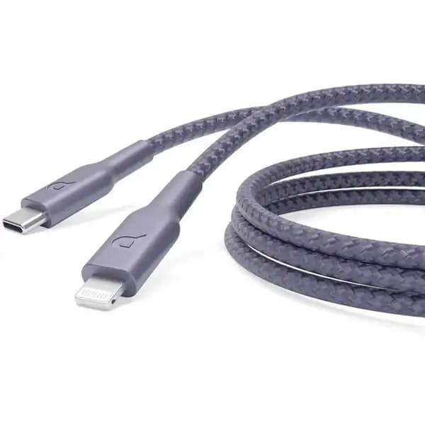 کابل 1.2 متر USB C به Lightning پاورولوژی Powerology Braided Type-C to Lightning Cable 1.2M P23BRCL12