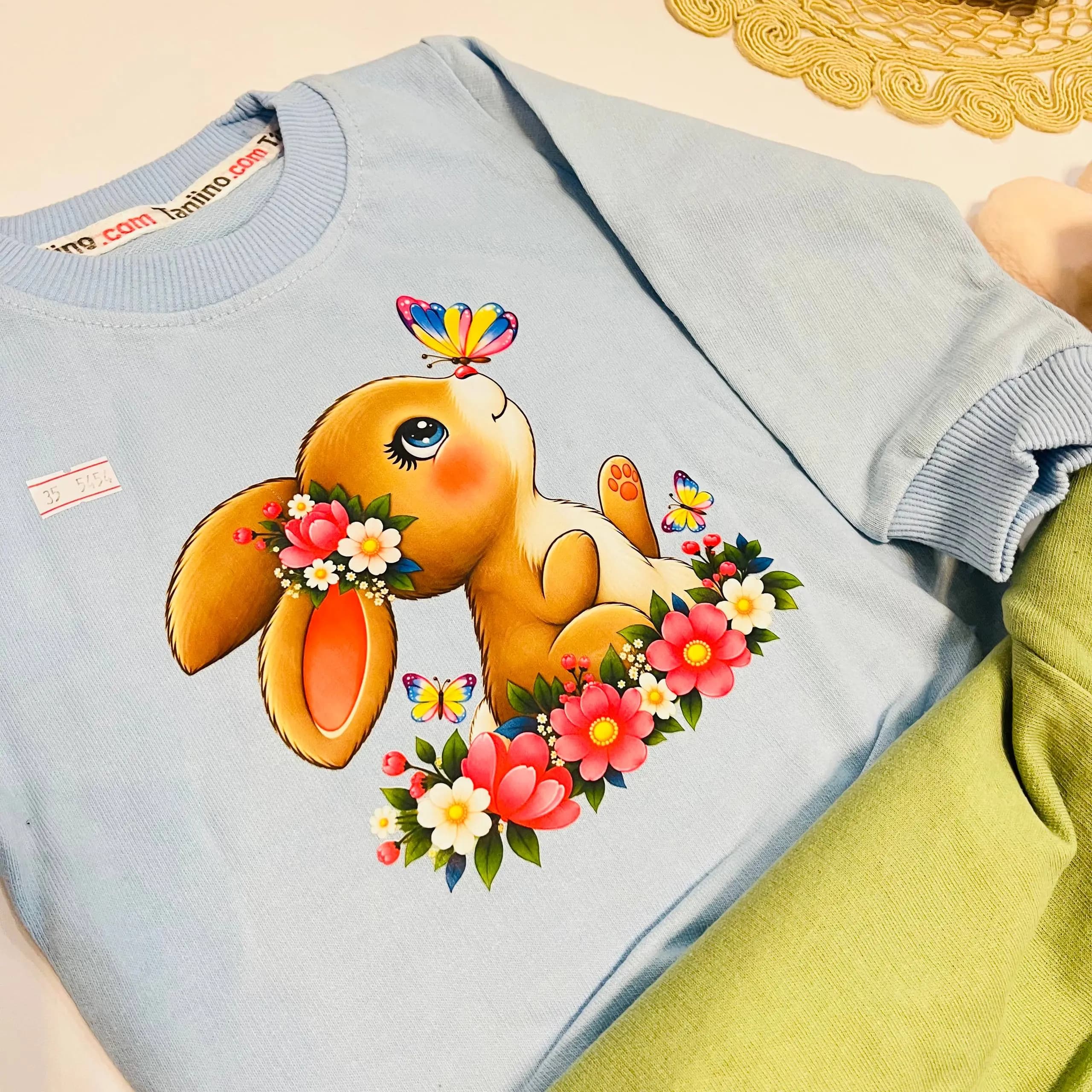 ست بلوز و شلوار دخترانه خرگوش کد 945 — تصویر ۶