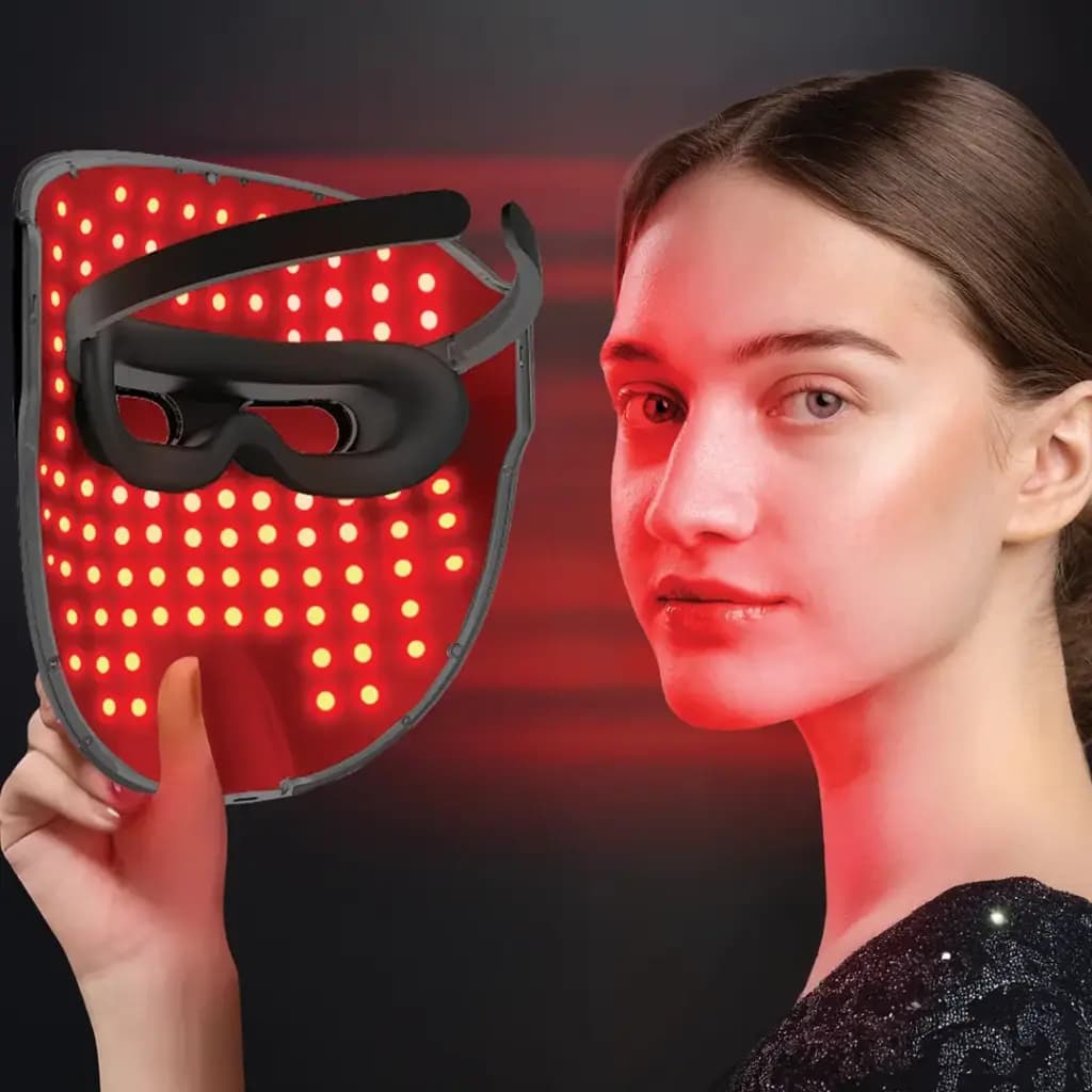 ماسک صورت پرودو مدل Porodo Lifestyle Red Light Therapy Face Mask — تصویر ۵