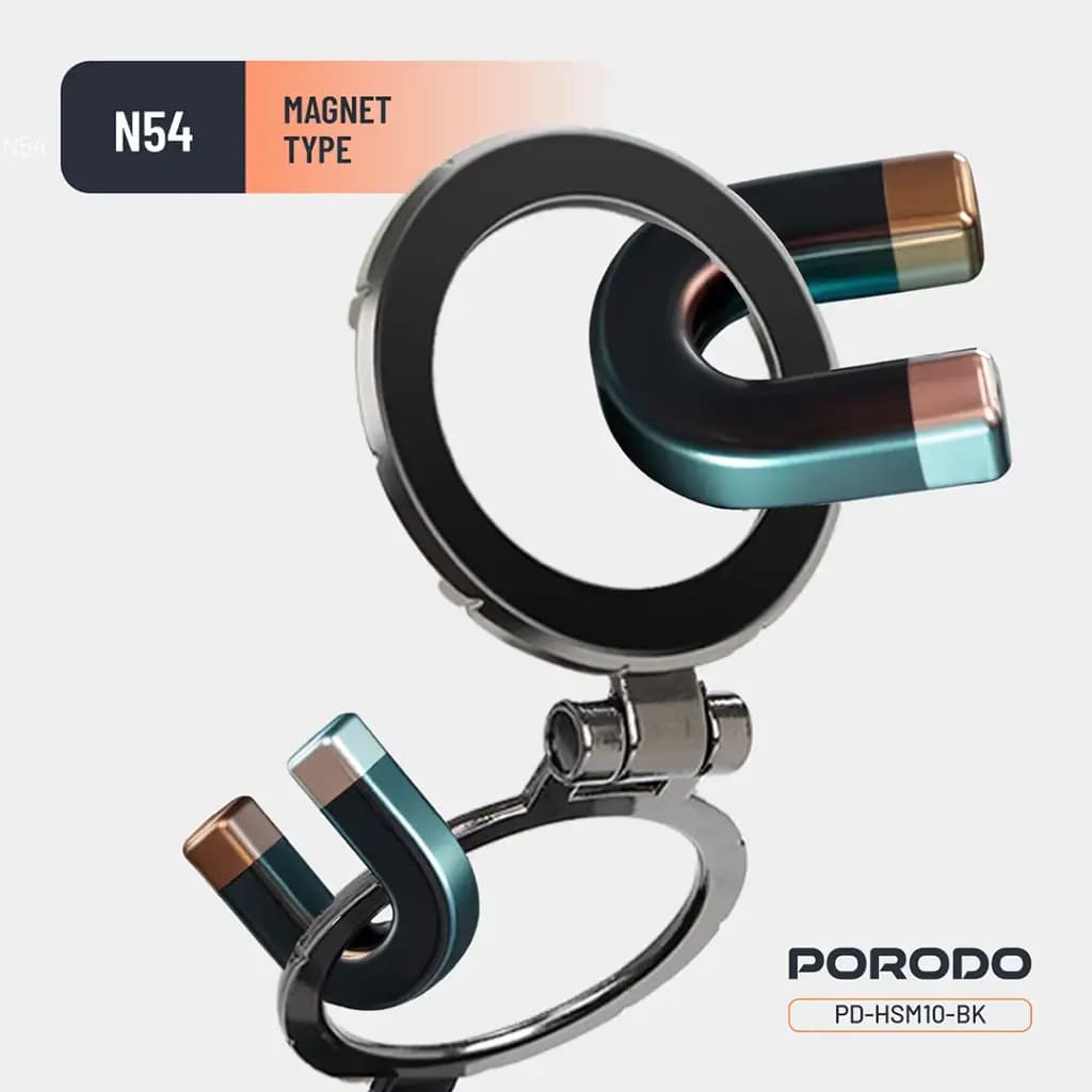 هولدر و نگهدارنده موبایل وکیوم مکشی مگ سیف پرودو Porodo Vacuseal MagSafe Magnetic Mount PD HS10 — تصویر ۷