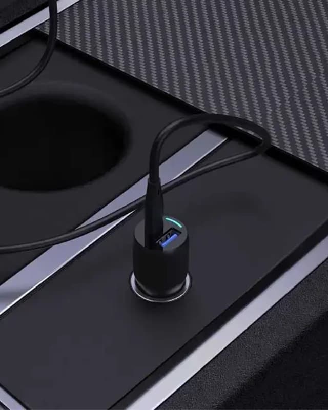 شارژر فندکی 35 وات پاورولوژی Powerology 35W Dual Ports Car Charger PCCSR012 — تصویر ۳