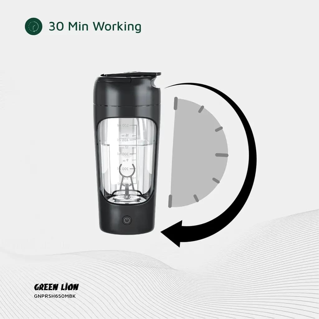 شیکر پروتئین گرین لاین Green Lion Protein Mixer GNPRSH650MBK — تصویر ۲