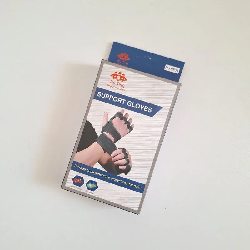 دستکش کف بند بدنسازی SUPPORT وارداتی DB-452 — تصویر ۲