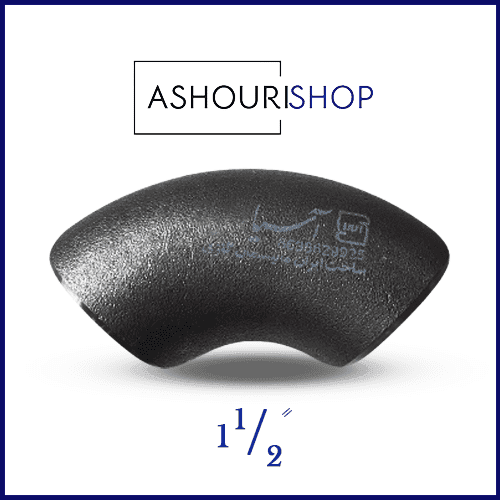 roso53 @ ashourishop.com زانو جوشی 90 درزدار سایز 1,1/2 اینچ برند ایران اتصال